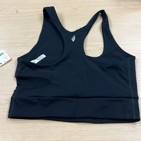 Free People Black Trophy Life Cropped Tank S - Picture 3 of 4